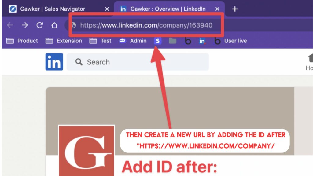 Sales Navigator URL to LinkedIn URL